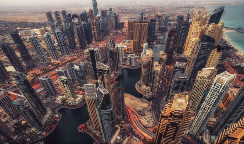 united, height panoramma city, emirates, arab, 1080P, Skyscrapers, buildings, lot, city, United Arab Emirates, Dubai