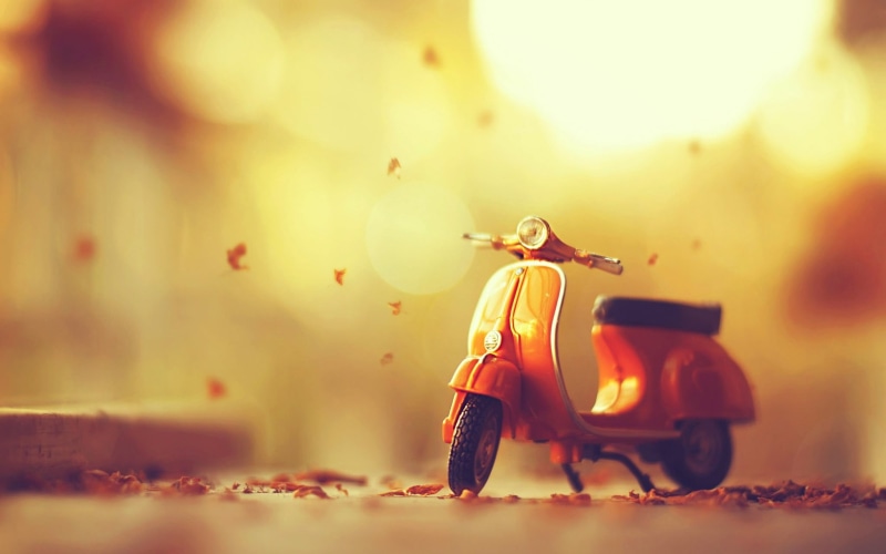 day, tilt shift, automatic, sport, motor, toy, one person, 1080P, toys, land vehicle, mode of transportation, nature, architecture, men, fall, selective focus