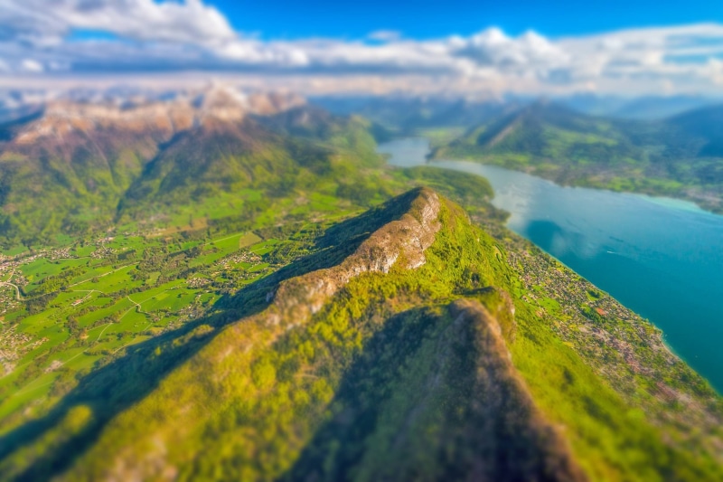 lake, aerial, forest, tourism, tranquility, trees, land, clouds, France, scenics - nature, leaf, river, europe, environment, sky, day, landscape, rural Scene