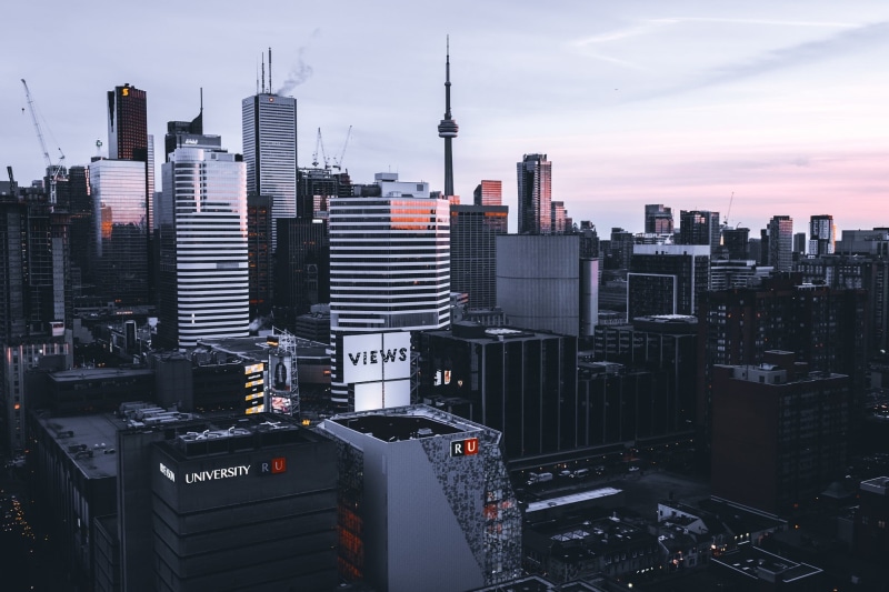 high, built structure, building exterior, architecture, outdoors, Toronto, travel destinations, office building exterior, Canada, skyscraper, 1080P, tower