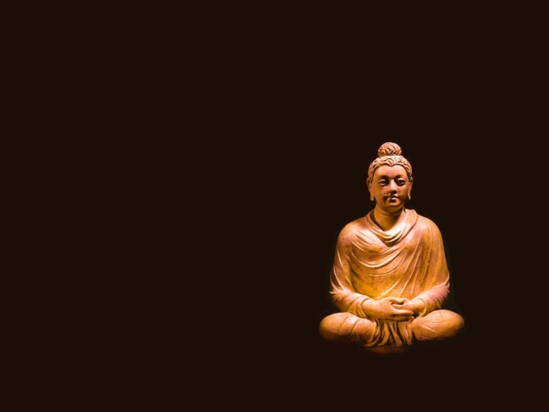 spirituality, adult, meditating, vector, buddha, praying, studio shot, history, indoors, belief, God, looking, front view, black background, eyes closed