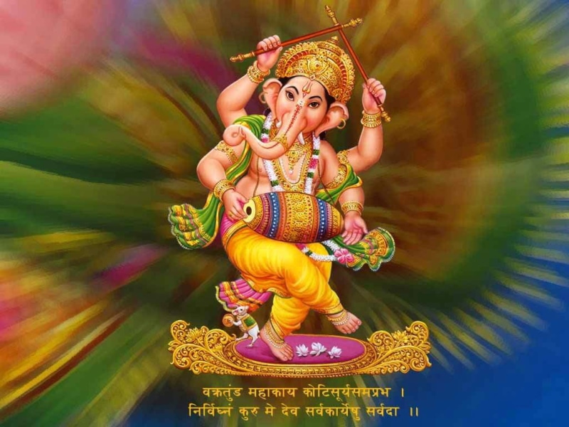 ganesha, full length, 480P, motion, hat, multi colored, God, women, people, adult, happiness, traditional clothing, clothing, dancing, nature, lord, outdoors