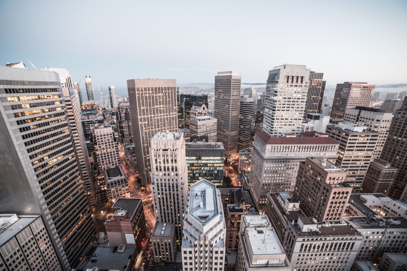 famous Place, manhattan - New York City, residential district, building, new York City, dark, evening, new York State, rush, built Structure, financial district