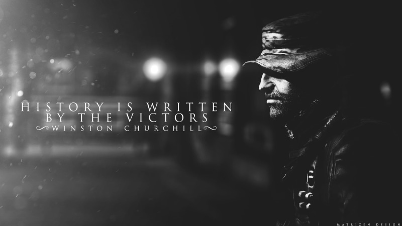 Winston Churchill, digital art, 2D, Lights, minimalism, Depth Of Field, Particle, Call Of Duty 4: Modern Warfare, macro, quote, John price, 1080P