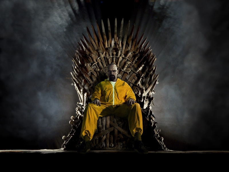Game Of Thrones, Walter White, Iron Throne, 720P, Crossover, Breaking Bad