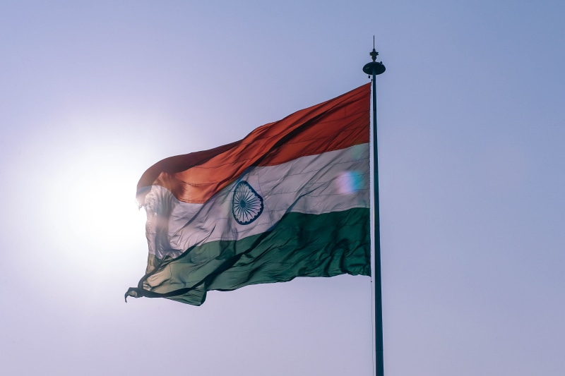 design, pride, material, pole, history, waving, post, india, dom, metal, summer, gray, color, flag, sunlight, concept, army, illustration, celebration