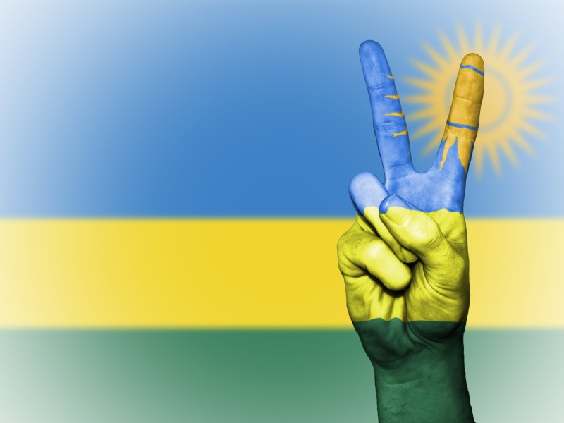 human limb, indoors, human body part, blue, background, nation, symbol, protection, ensign, human arm, human hand, travel, country, rwanda, studio shot