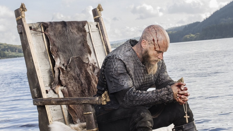 ragnar, water, sea, real people, adult, facial hair, fisherman, men, nature, one person, digital, beard, males, lifestyles, 1080P, Vikings
