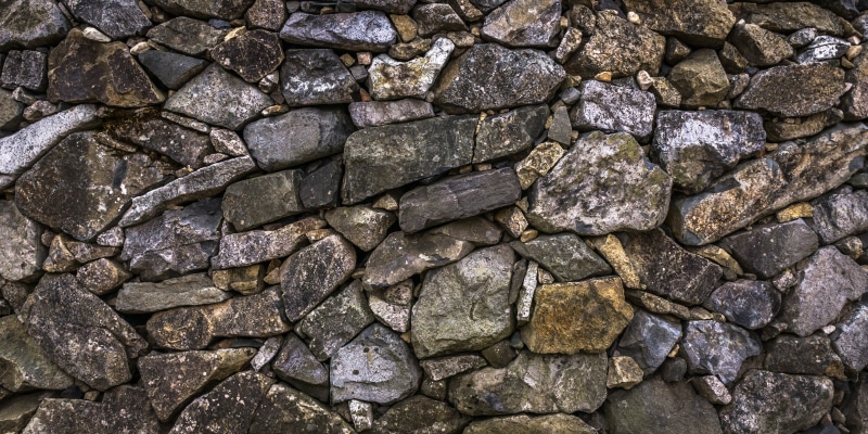 rock - Object, rough, pattern, day, rock, gray, material, wall - Building Feature, wall, damme, toughness, stone, solid, green, construction, texture, close-up