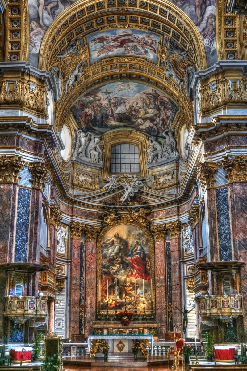 religion, ceiling, culture, church, statue, church of st ignatius, rome, art, mural, place of worship, worship, travel destinations, belief, architectural column