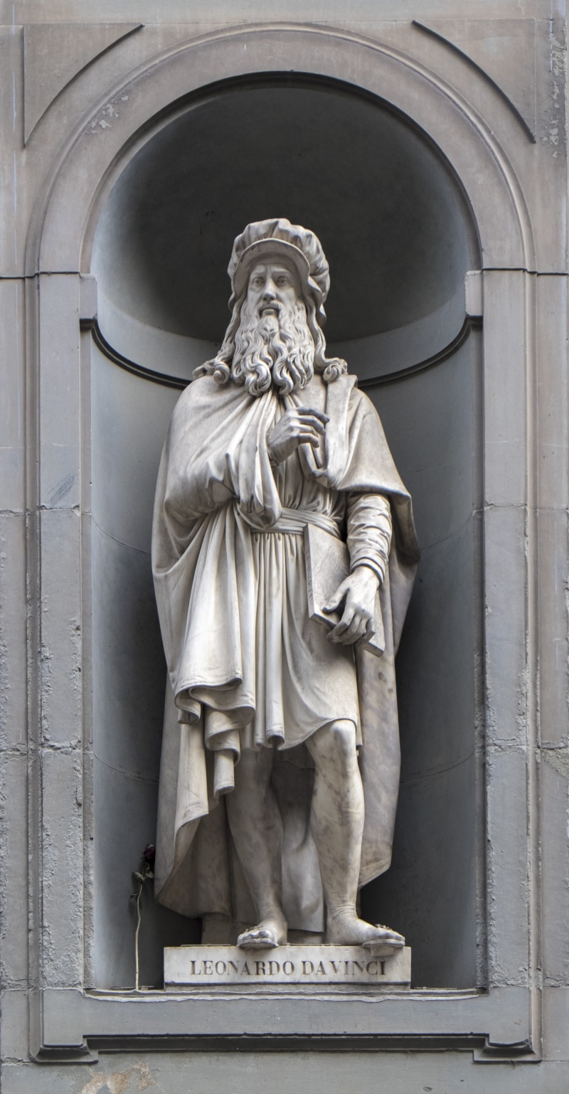 human representation, religion, built structure, firenze, creativity, piazzale degli uffizi, craft, art and craft, leonardo da vinci, representation, italy