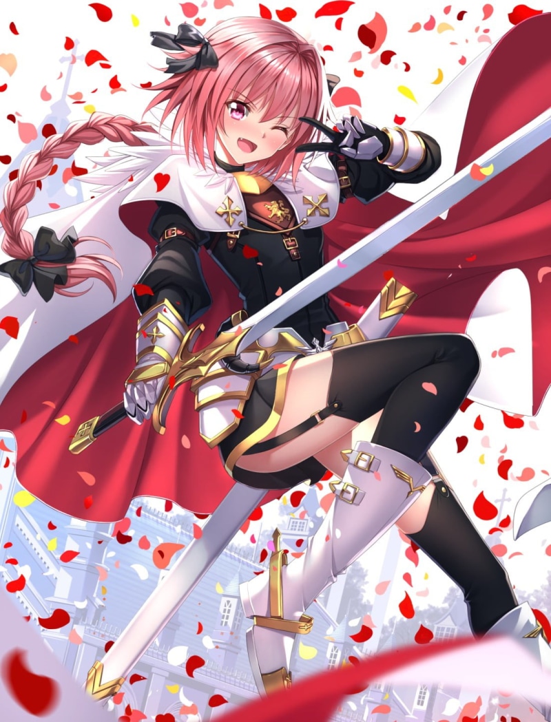 people, confetti, anime, 720P, Fate Series, Astolfo (Fate/Apocrypha), adult, female, anime boys, lifestyles, full length, Fate/Apocrypha , event, black color