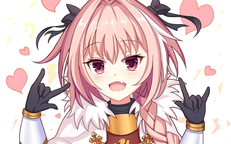 women, happiness, 1080P, Fate Series, Astolfo (Fate/Apocrypha), indoors, close-up, looking at camera, pink color, one person, representation, lifestyles