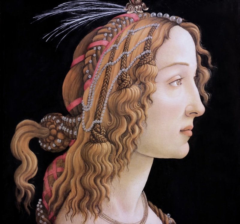Frankfurt am main, hair, human Face, elegance, female, beautiful, Portrait of a lady, Sandro Botticelli, women, picture, side view, people, jewelry, gold Colored