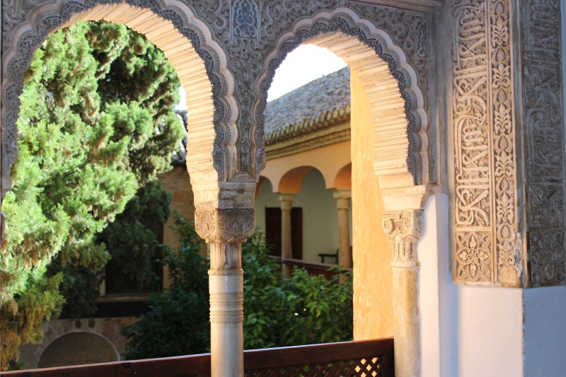 arched, outdoors, water, nature, View, travel Destinations, brown, travel Locations, Palace, 5K, indoors, courtyard, painted, sunlight, day, tourism, Window