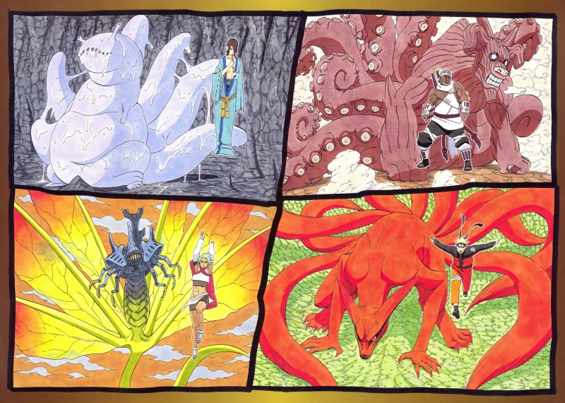 Naruto Shippuuden, nine tails, Kurama, Masashi Kishimoto, Jinchuuriki, 4K, Uzumaki Naruto