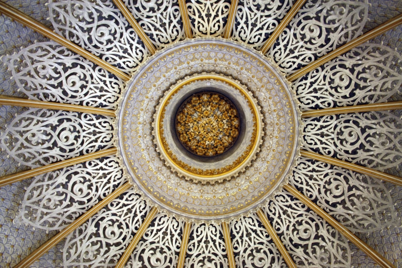 ornate, geometric shape, creativity, design, columns, arabic, tiled floor, arches, floral pattern, ceiling, modernist, flooring, backgrounds, muslims, shape