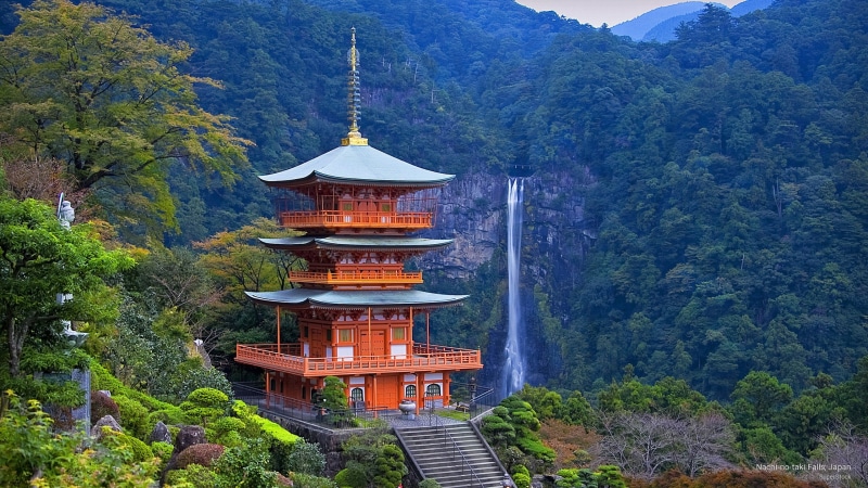 falls, Asia, japan, 2K, nachi, taki