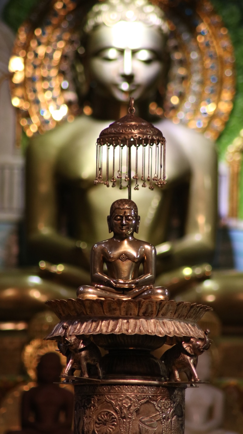 building, no people, india, spirituality, electric lamp, metal, god, creativity, statue, male likeness, focus on foreground, belief, indoors, nirvana, thoughtfulness