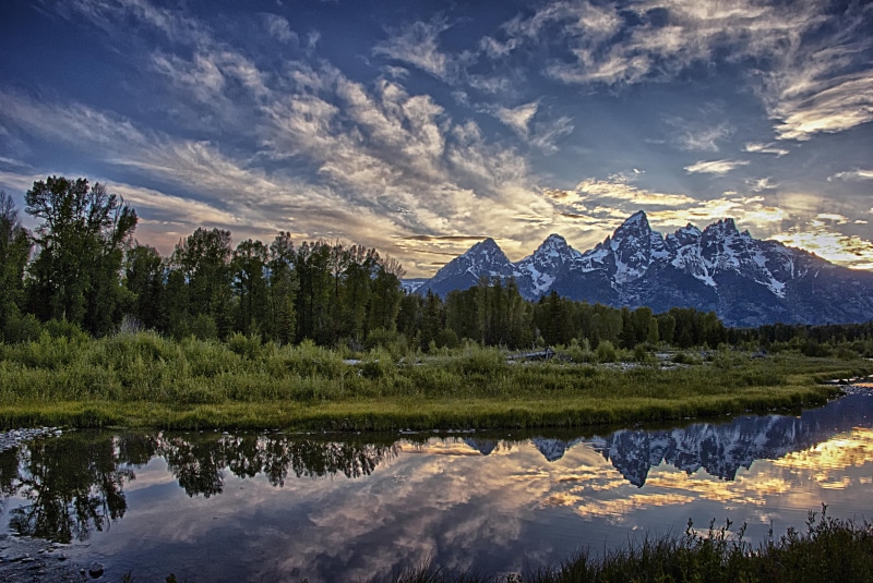 travel, summer, lake, scenics, Grand Tetons, national parks, snowy mountain, outdoors, 4K, mountain Peak, forest, reflection, tree, landscape, water, snowy