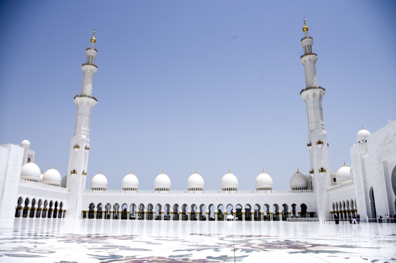 4K, belief, white color, no people, travel, minaret, white marble, spirituality, travel destinations, cold temperature, the grand mosque, nature, arabic Style