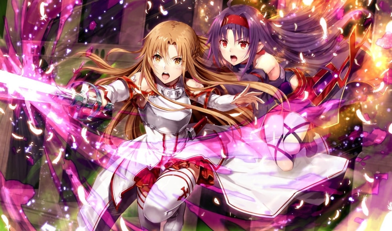 purple, one person, human representation, childhood, arts culture and entertainment, red eyes, sword, decoration, night, women, art, girls, multi colored