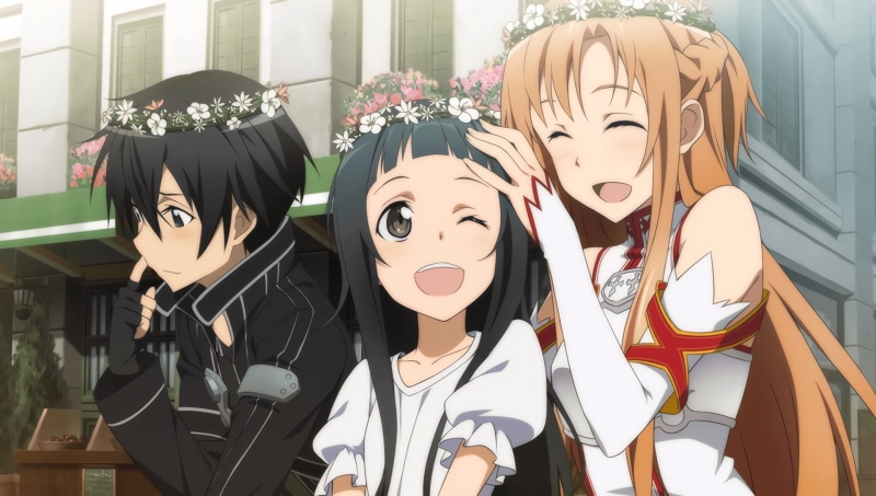 Sword Art Online, Asuna Yuuki, 1080P, Yui (Sword Art Online), Kazuto Kirigaya, Kirito (Sword Art Online)