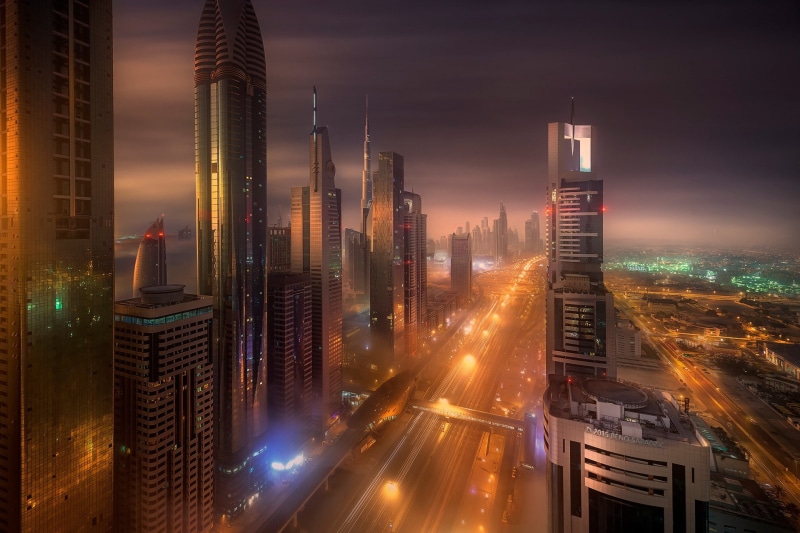 emirates, 1080P, City, Dubai, united, arab, United Arab Emirates, morning, UAE