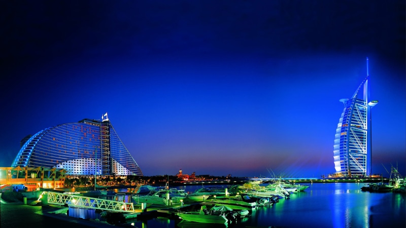 night, city, 4K, dubai, desktop, hd, arab, emirates, united