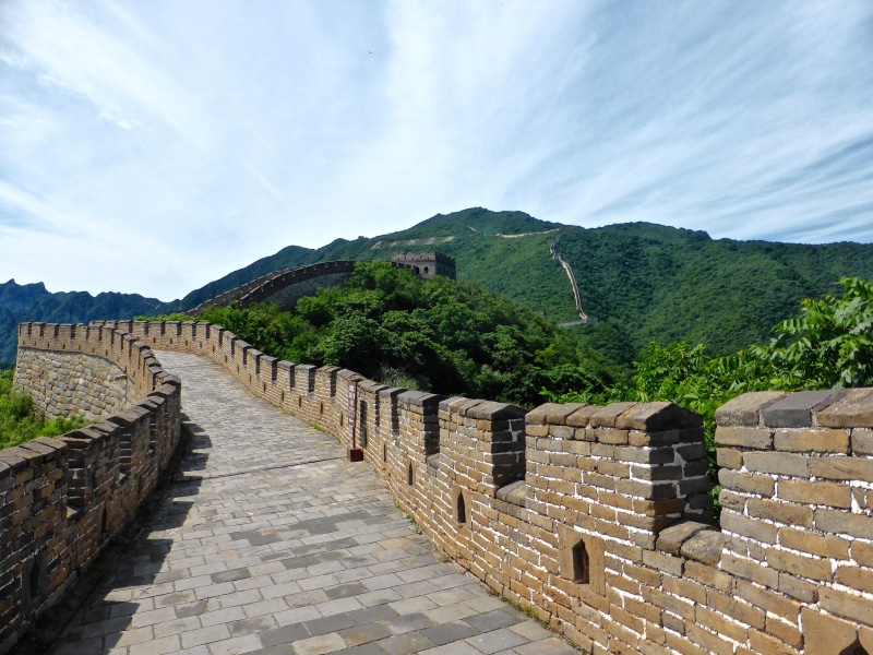 border, the way forward, footpath, the past, landscape, stone, plant, landmark, direction, defense, china, great, structure, monument, travel destinations