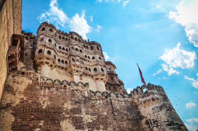 4K, mehrangarh fort, spire, religion, ancient civilization, outdoors, cloud - sky, india, belief, travel destinations, architecture, place of worship