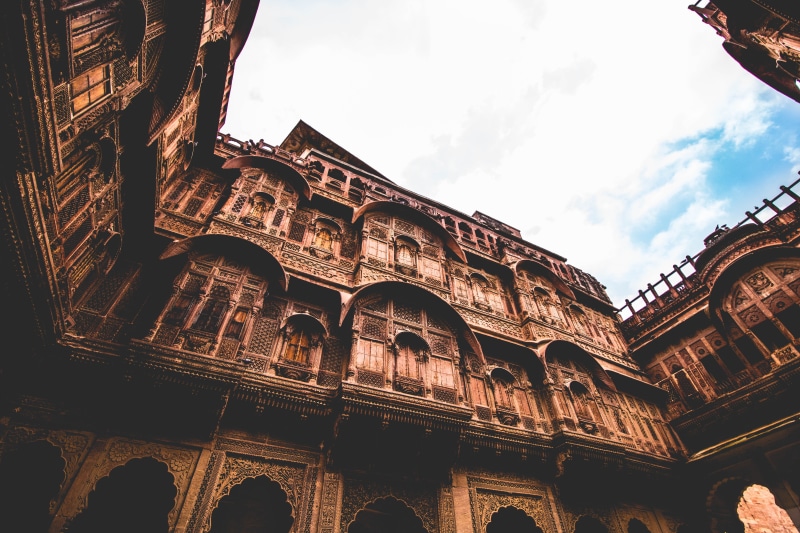 the past, no people, rajasthan, tourism, building, architecture, old, city, india, fort, travel, architectural column, palace, building exterior, windows