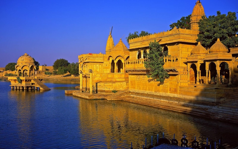 brown, world, building, 1080P, jaisalmer, fort, asia, concrete, india, 1920x1200