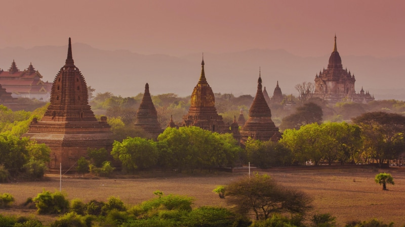 place of worship, no people, religion, travel destinations, landmark, historic, myanmar, tourist attraction, travel, ancient architecture, asia, nature