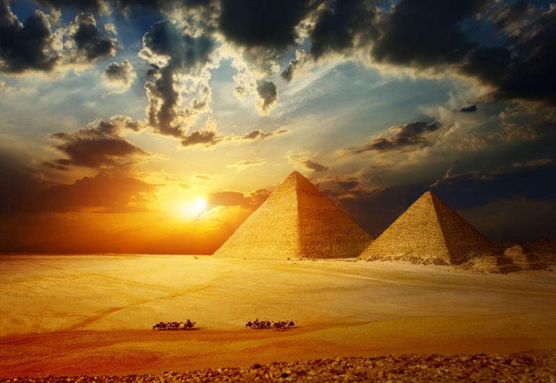 egyptian Culture, pyramid, landscape, Egypt, 5K, the Sphinx, the ancient world, scenics - nature, no People, pharaoh, pyramid Shape, plateau, cultures