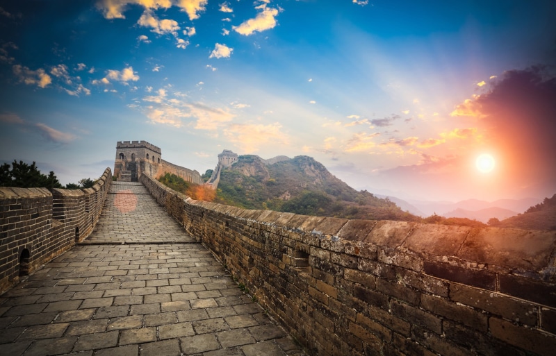 scenics - nature, wall, landscape, travel destinations, no people, beauty in nature, built structure, rays of light, direction, blur, serfs, sunlight, one of the new