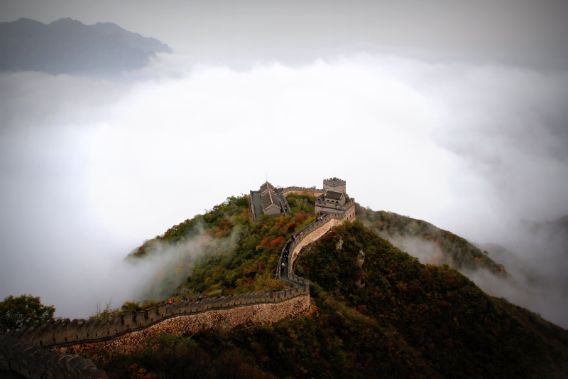 architecture, china, building exterior, the past, history, mountains, Great Wall of China, 5K, nature, scenics - nature, no people, cloud - sky, road trip
