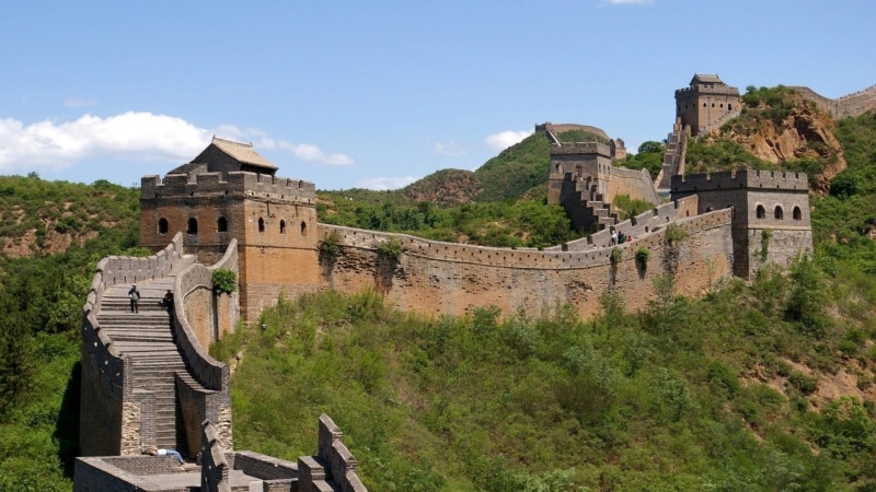 outdoors, sky, architecture, building, castle, ancient civilization, travel, history, luanping, 1080P, ancient, great wall, day, old, jinshan great wall