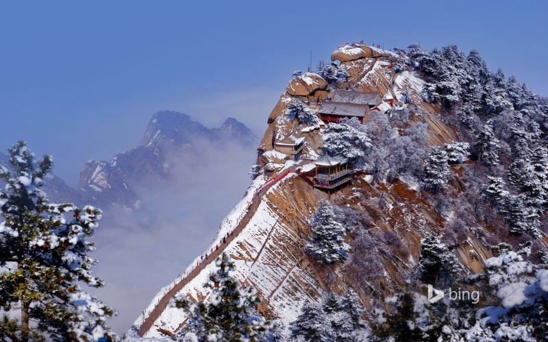 cold temperature, adventure, mountain peak, desk, province, outdoors, mountain climbing, wall, china, 1080P, sport, bing, illustration, climbing, scenics - nature