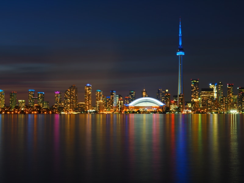 tower, twilight, office Building, skyscrapers, spire, outdoors, city Life, architecture, travel Destinations, lighting Equipment, office building exterior