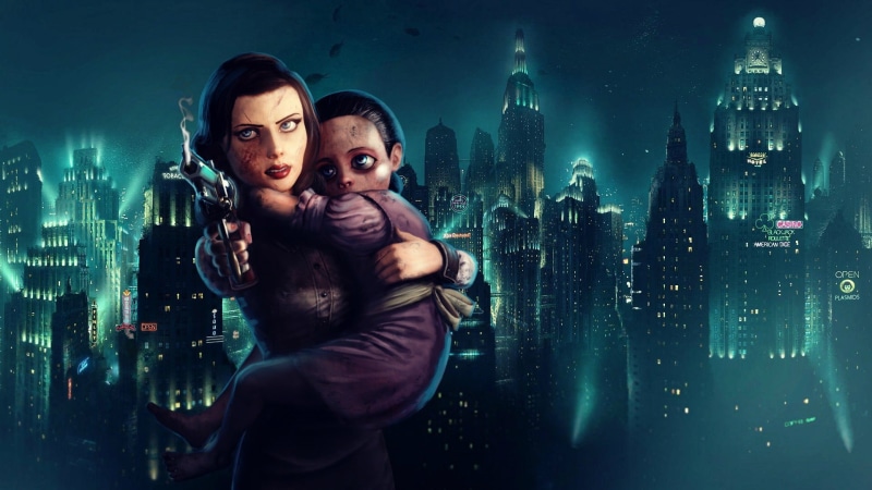 BioShock, 1080P, Little Sister, video games, Rapture, Elizabeth (BioShock), girl, BioShock Infinite, woman, digital, carrying
