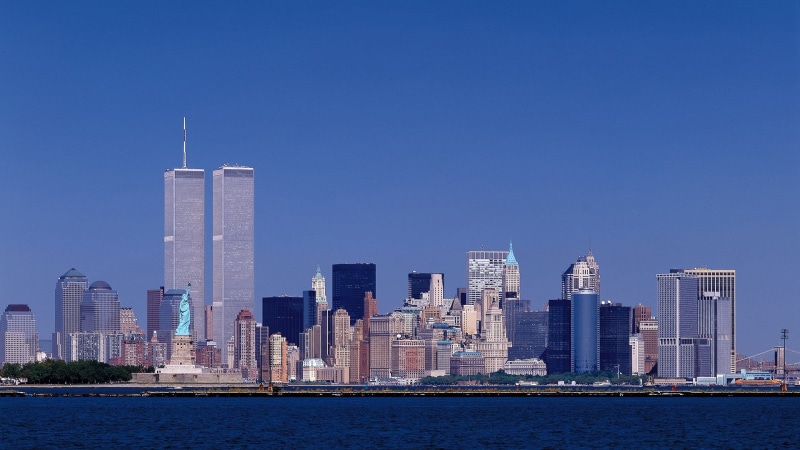 sky, waterfront, financial district, nature, united states, city, new york, tower, metropolis, building exterior, residential district, horizon, skyscraper