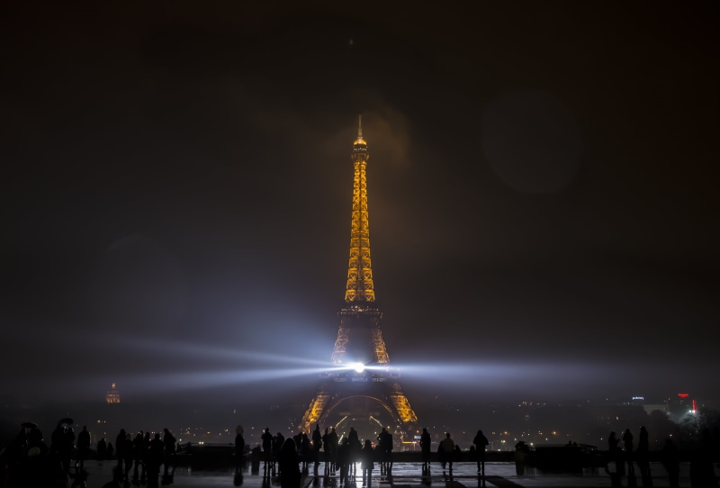nature, travel, built structure, building, lights, travel destinations, Paris, outdoors, group of people, skyscraper, office building exterior, tourism