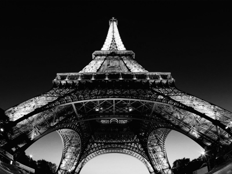 arch, architectural feature, built structure, architecture, spire, cityscape, the past, low angle view, tourism, France, Paris, history, black, tower, city