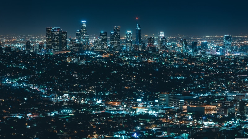 architecture, cityscape, built structure, modern, 4K, horizon, residential district, luminous, metropolis, crowded, city lights, office building exterior