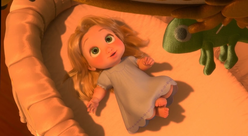 illustration, toy, representation, female, innocence, one person, cute, baby rapunzel, orange color, childhood, females, real people, 1080P, looking at camera