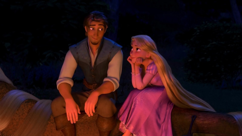 lifestyles, emotion, Rapunzel: a tangled tale, Flynn Rider, adult, females, 1080P, three quarter length, young adult, leisure activity, real people, bonding