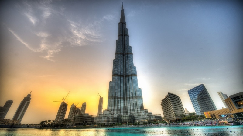 Buildings, Sunset, 1080P, Dubai, Burj, Amazing, Khalifa