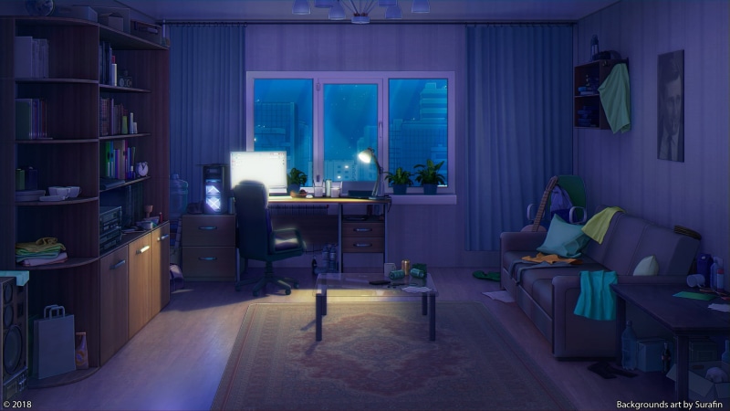 1080P, urban, computer, sky, anime, city