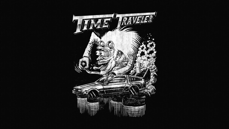 war, ominous, Back to the Future, architecture, logo, craft, creativity, DeLorean, traveler, cut out, no people, text, communication, human representation
